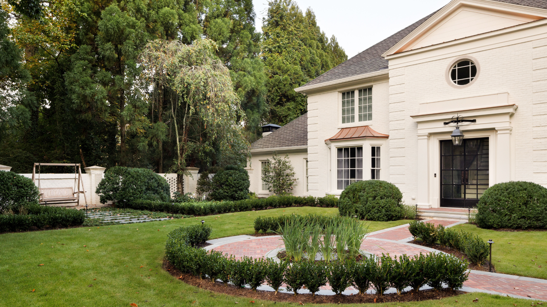 Chastain Park home with landscaped front yard