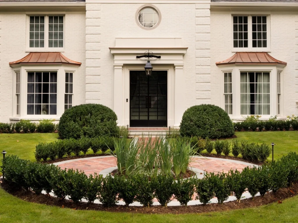front of home with landscape