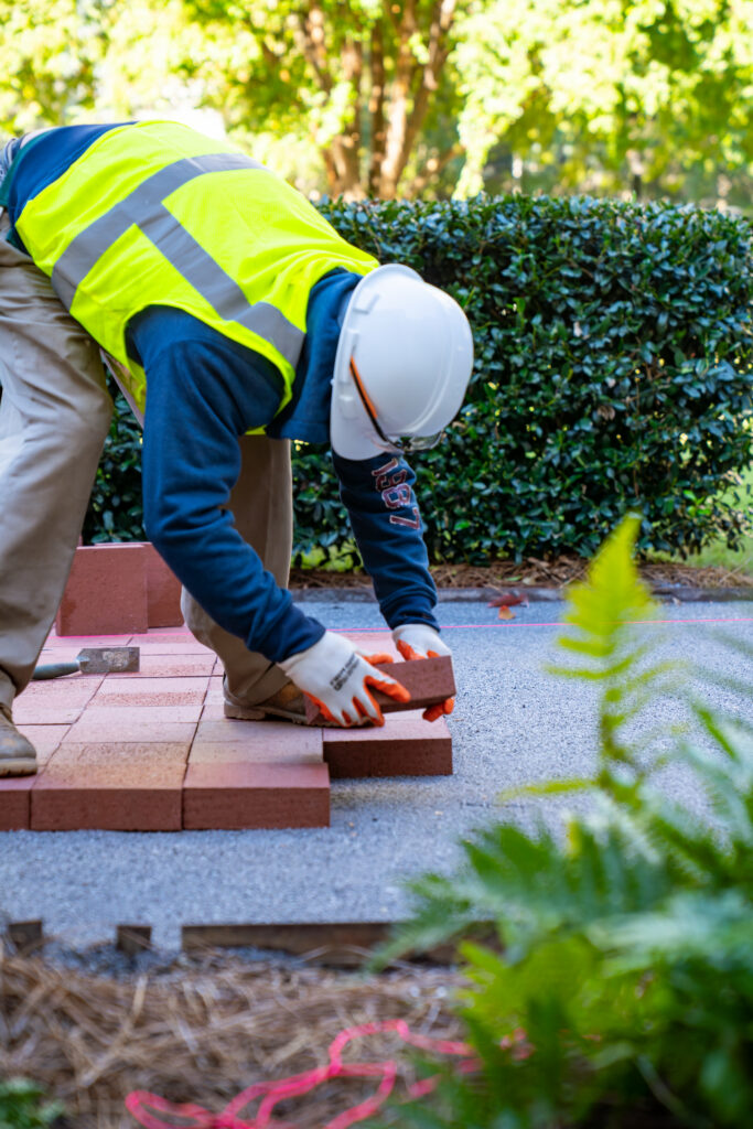 brick paver installation