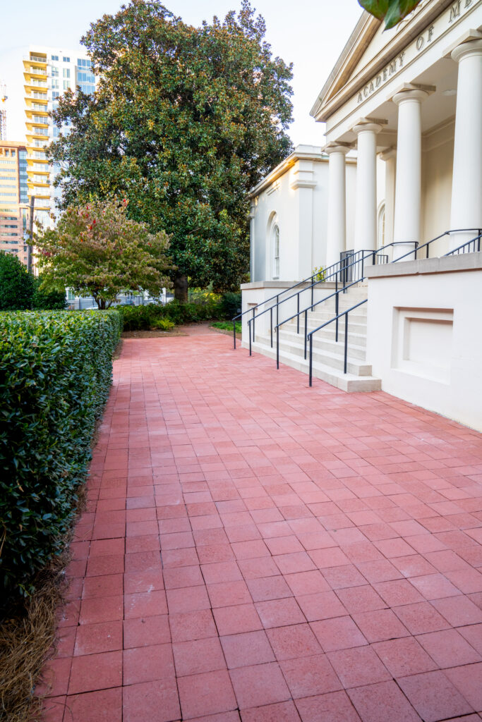 brick pavers outside GA Tech Academy of Medicine