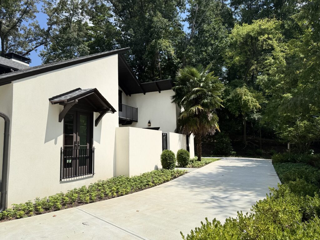 sidewalk of house in Chastain Park